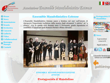 Tablet Screenshot of mandolinoestense.it